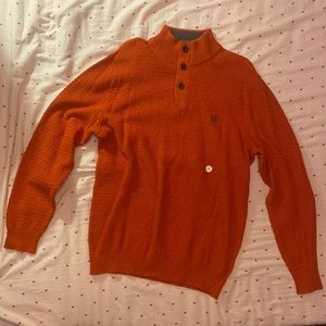 Orange chaps sweater